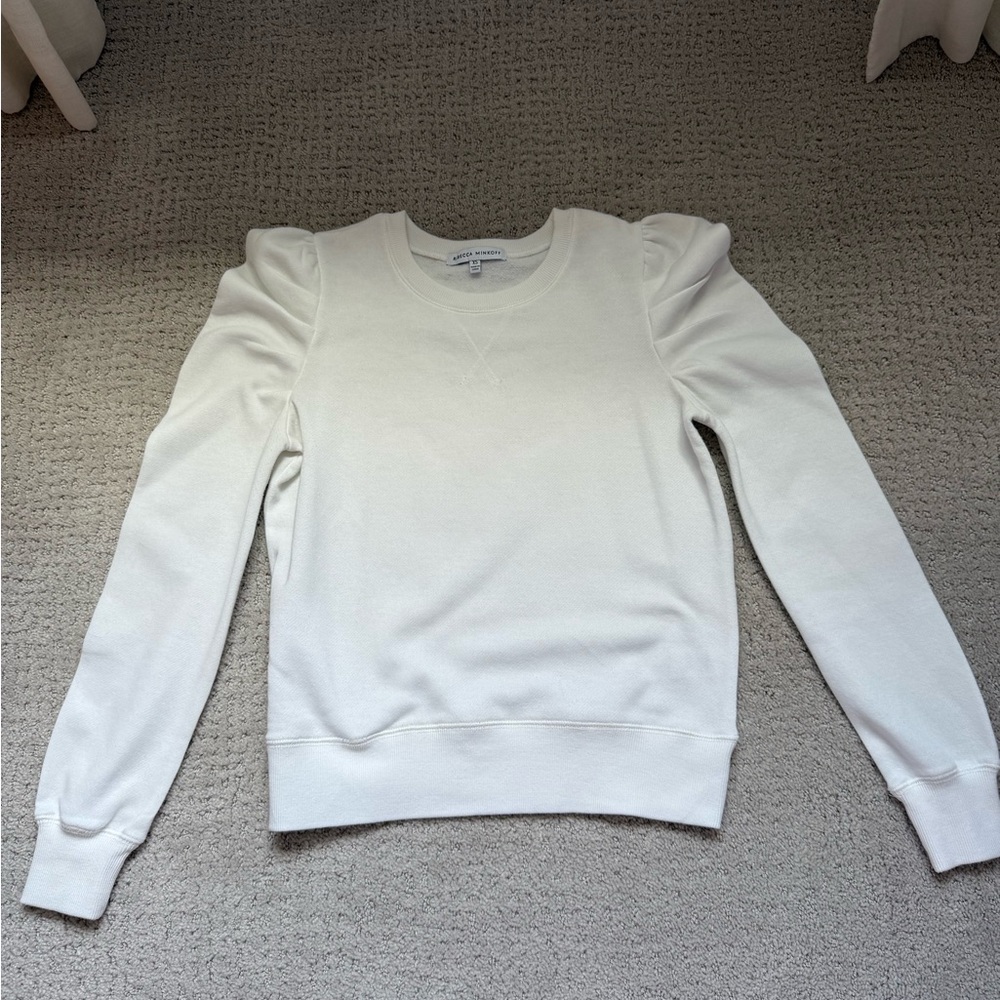 Rebecca Minkoff Cream Crew Neck Sweater